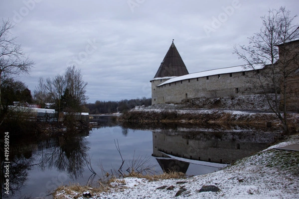 Obraz Old Ladoga Fortress - immersion in the world of the Middle Ages.