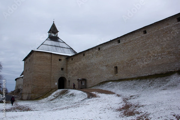 Obraz Old Ladoga Fortress - immersion in the world of the Middle Ages.