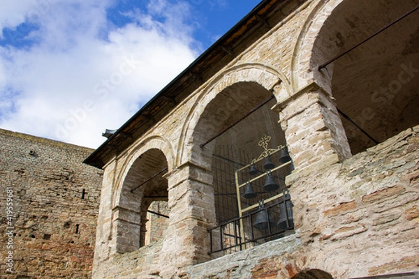 Obraz Church of the Assumption of the Blessed Virgin Mary in Ivangorod. Ivangorod Fortress Museum - the first Russian fortress in Russia.