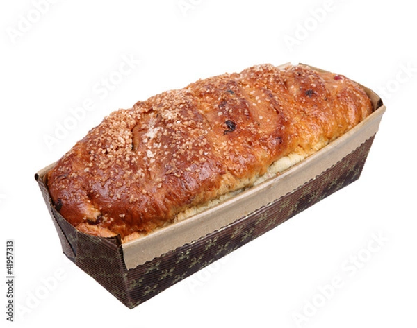 Obraz easter cake isolated on white