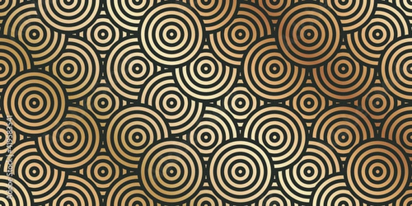 Obraz Geometric seamless art deco gatsby chinese patterns