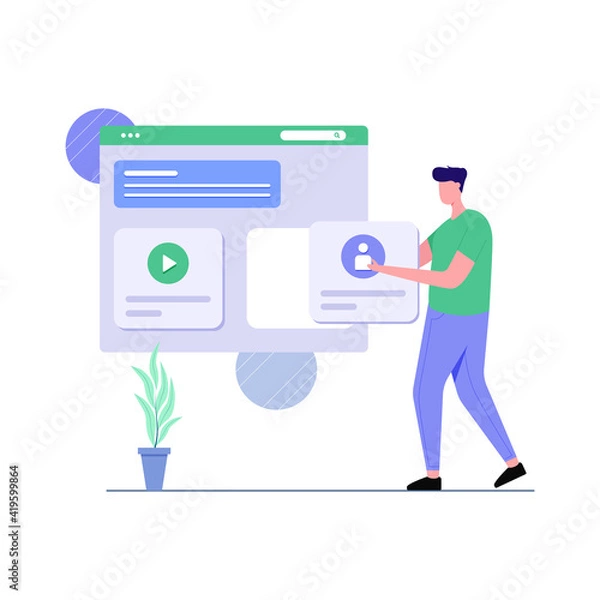 Obraz Website development concept Illustration