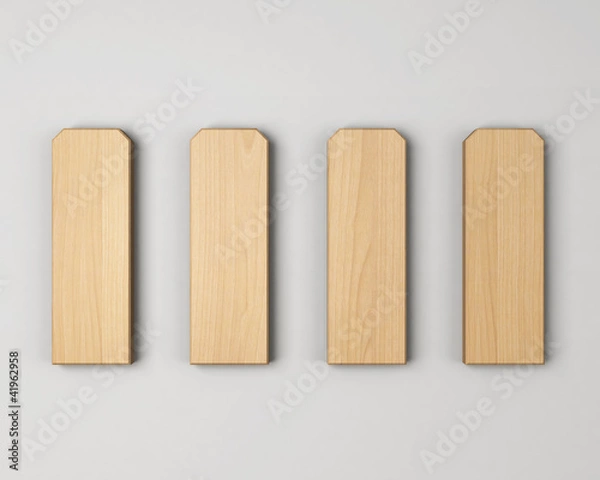 Fototapeta 木の札