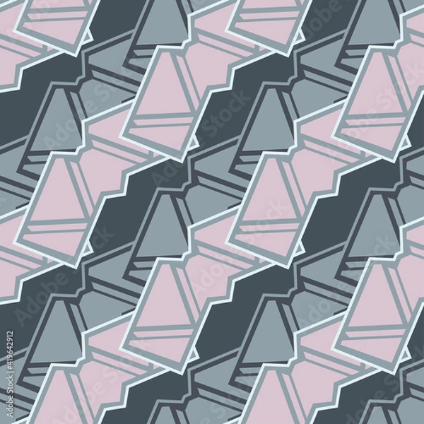Obraz Geometryc linear ornament. Perfect for textile projects. Seamless vector pattern background.