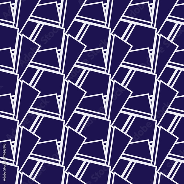 Obraz Geometryc linear ornament. Perfect for textile projects. Seamless vector pattern background.