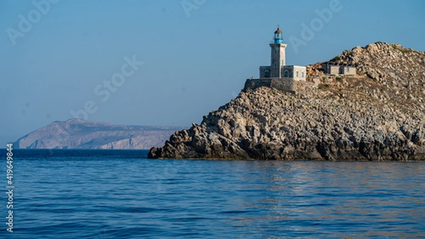 Obraz Leuchtturm Tenaro morgens