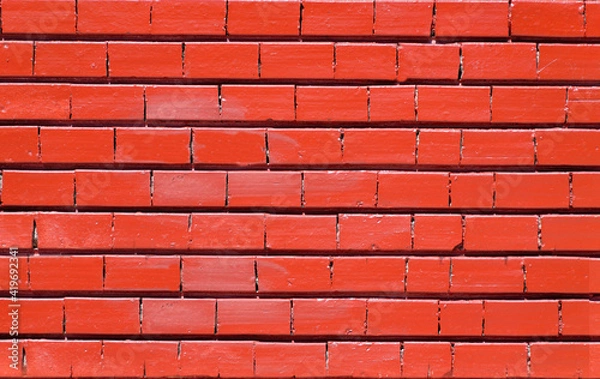 Obraz red brick wall background