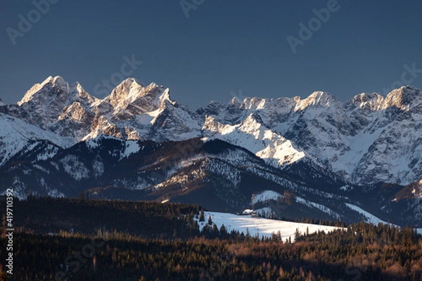 Obraz snow covered mountains