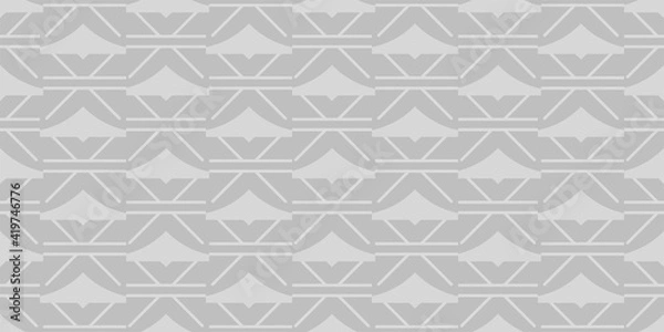 Fototapeta simple geometric pattern seamless grayscale wallpaper texture for your design