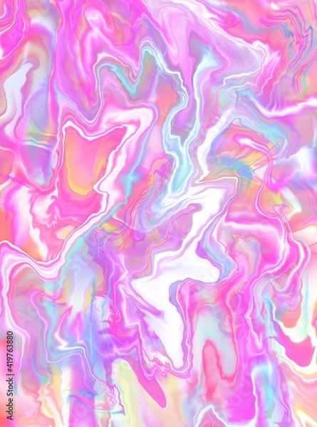 Fototapeta Elegant marble texture. Pink-purple liquid metal texture. Luxury design