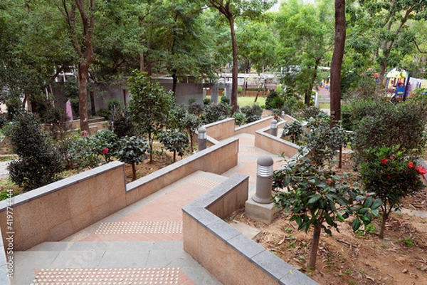 Obraz garden with flowers