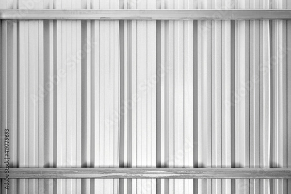 Fototapeta Metalowy panelu na stalowych biegaczy.