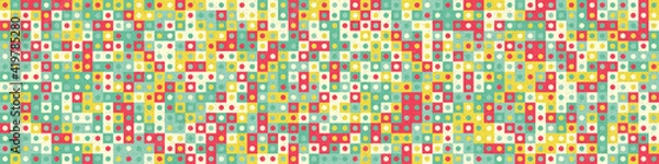 Fototapeta Abstract Geometric Pattern generative computational art illustration