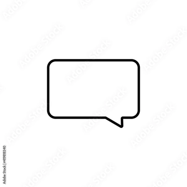 Obraz bubble'speak icon trendy flat design