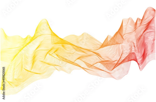 Fototapeta Abstract guilloche pattern. Vector complex gradient lines texture.