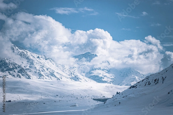 Obraz snow covered mountains