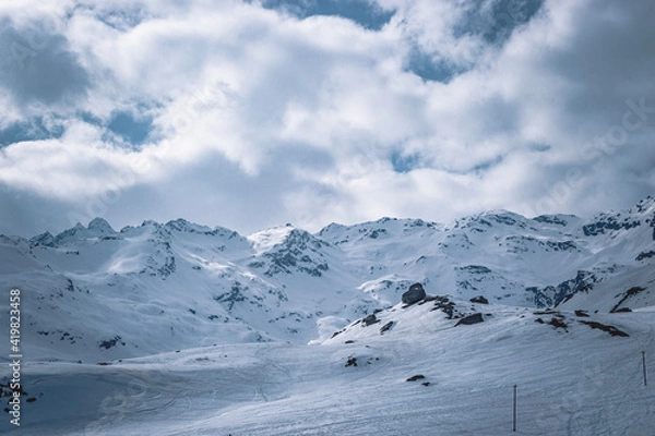 Obraz snow covered mountains