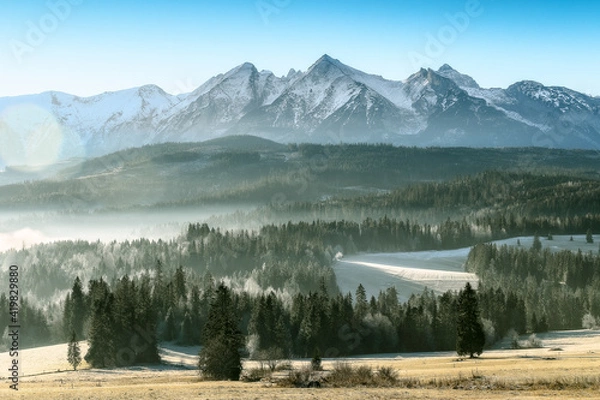 Obraz Spisz z widokiem na tatry