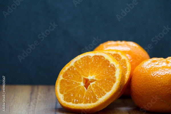 Obraz mandarin on the table