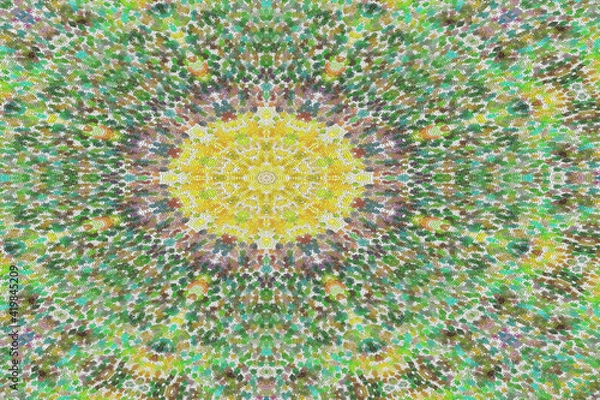 Obraz モザイク技法による抽象的グラフィックデザイン