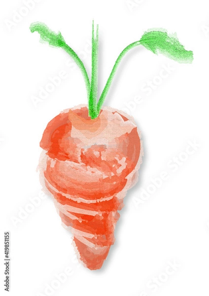 Obraz Karotte Aquarell