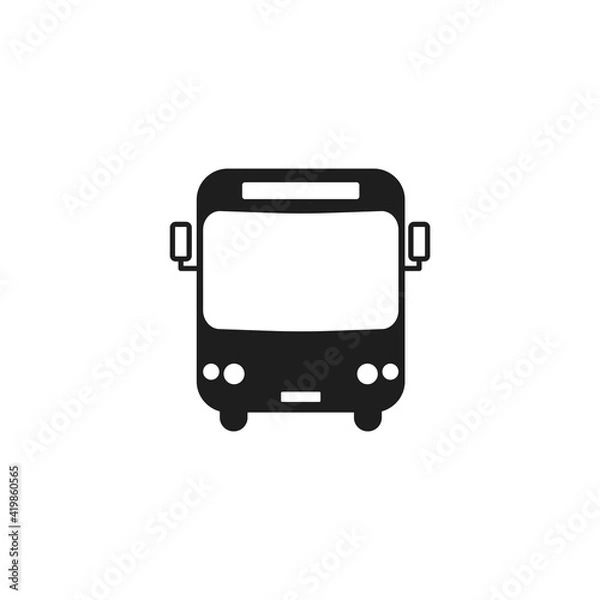 Obraz Bus icon vector. Simple transportation sign