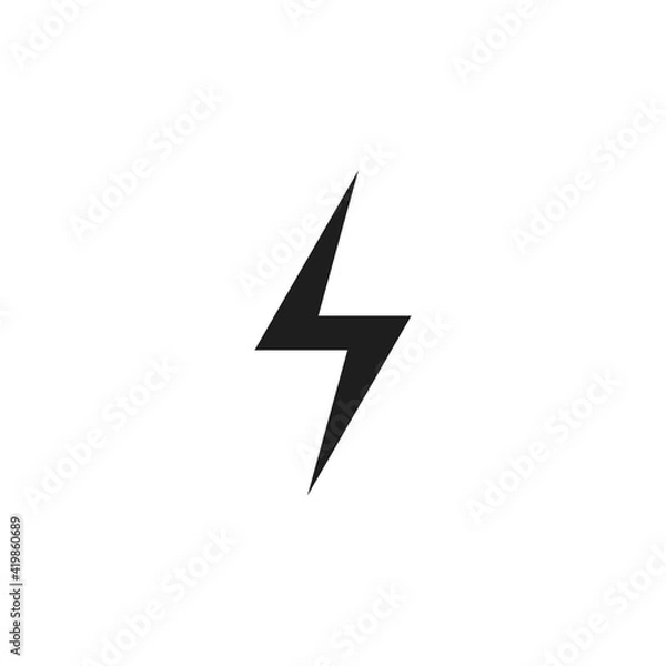 Obraz Energy icon vector. Simple storm sign