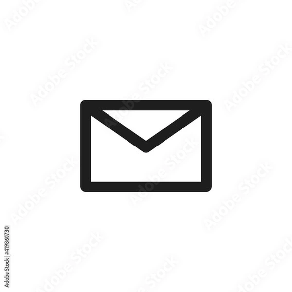 Obraz Letter icon vector. Simple mail sign