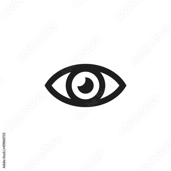 Obraz Eye icon vector. Simple vision sign