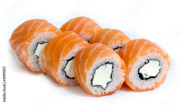 Fototapeta Various kinds of sushi and sashimi