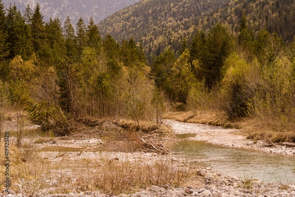 Obraz Flusslandschaft in den Bergen