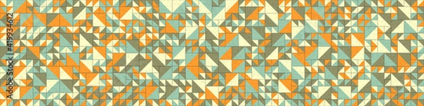 Obraz Abstract Geometric Pattern generative computational art illustration