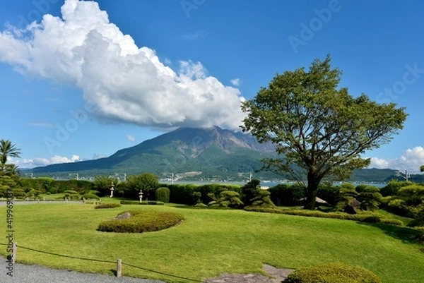 Obraz 鹿児島桜島のある景色