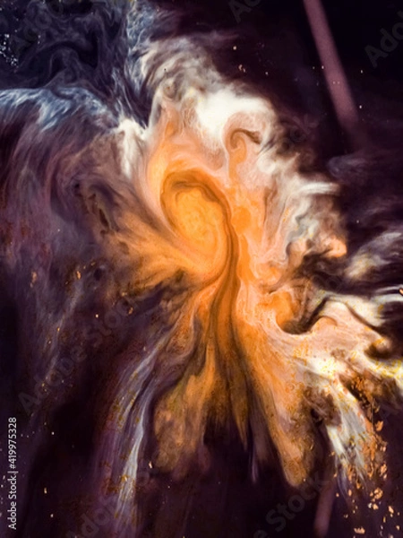 Fototapeta Colorful abstract Pastel Flow Liquid wallpaper background beautiful sky star
