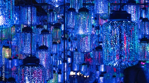 Obraz ABSTRACT LIGHTBULBS 