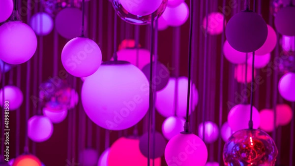 Obraz PINK LIGHTBULBS 