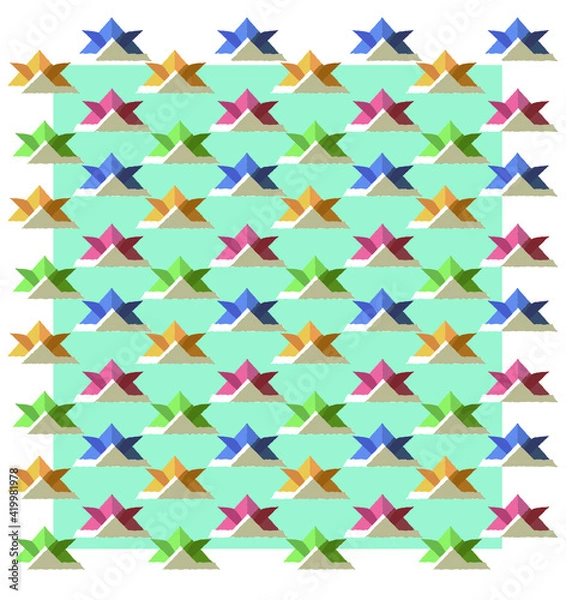 Fototapeta 折り紙のかぶと