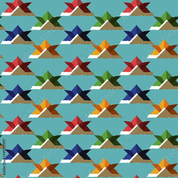 Fototapeta 折り紙のかぶと