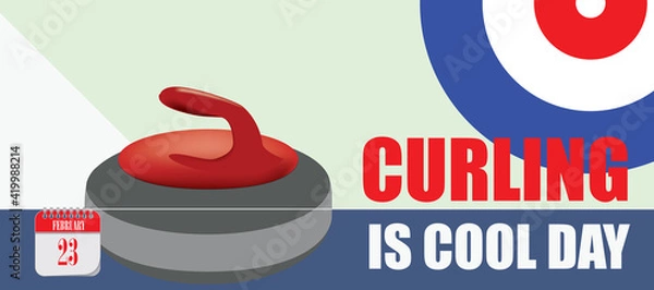 Obraz Card Curling Is Cool Day