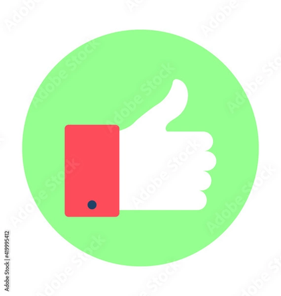 Obraz Thumb Up Vector Icon
