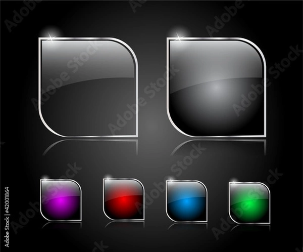 Obraz Buttons for web. Vector.