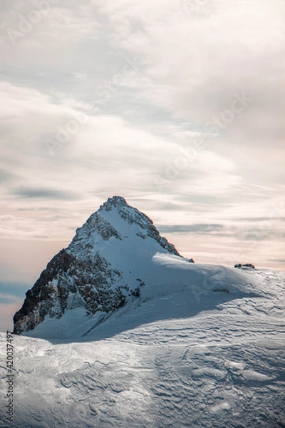 Obraz swiss landscape from helicopter