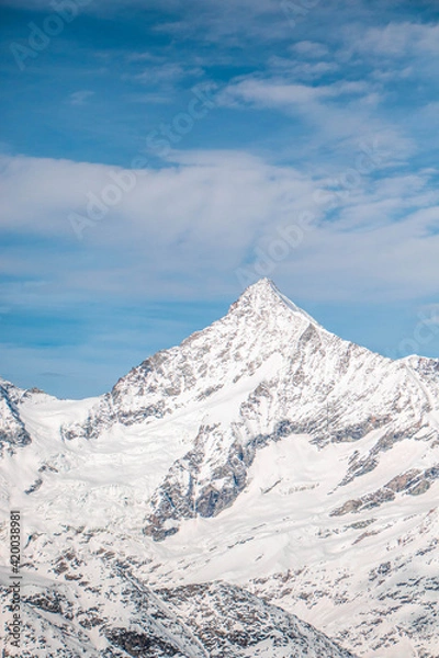 Obraz swiss landscape from helicopter
