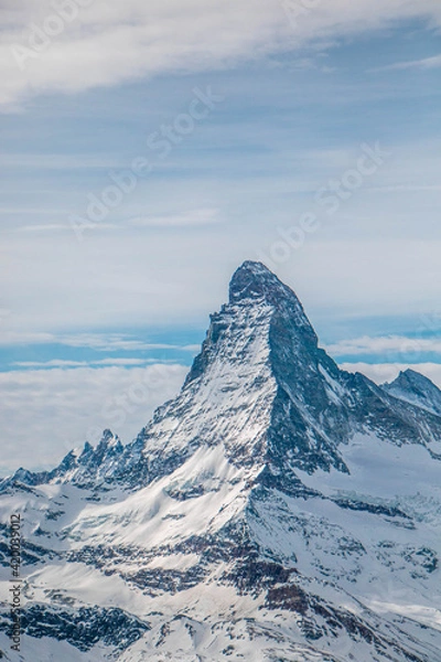 Obraz swiss landscape from helicopter
