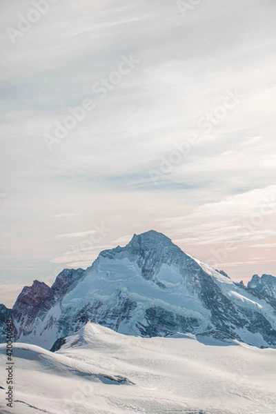 Obraz swiss landscape from helicopter