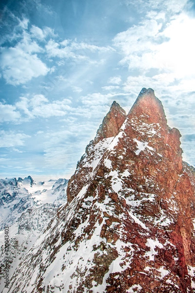 Obraz swiss landscape from helicopter