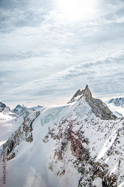 Obraz swiss landscape from helicopter