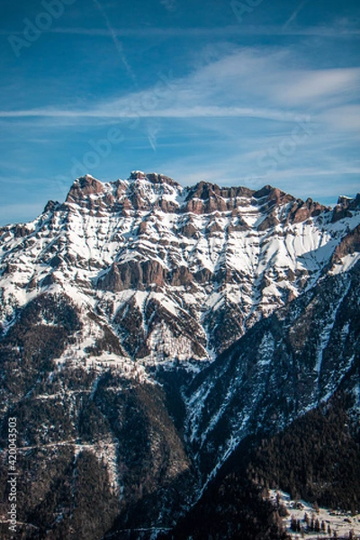 Obraz swiss landscape from helicopter