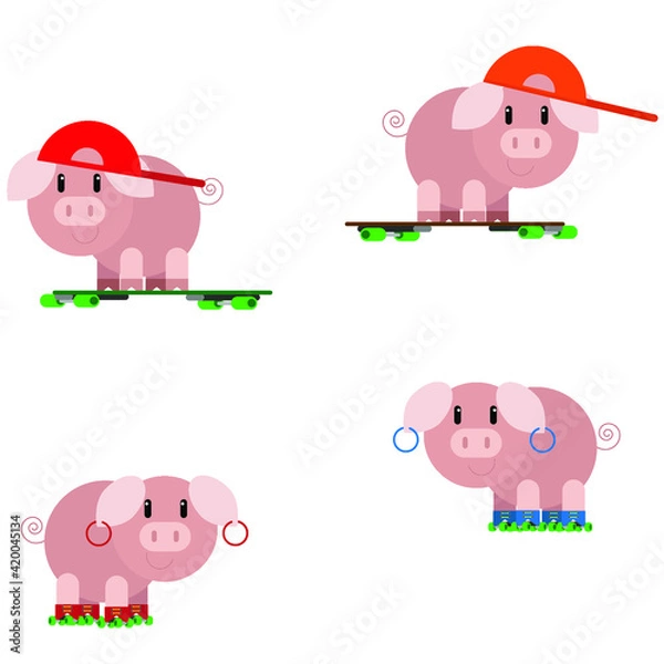 Obraz piggy bank set