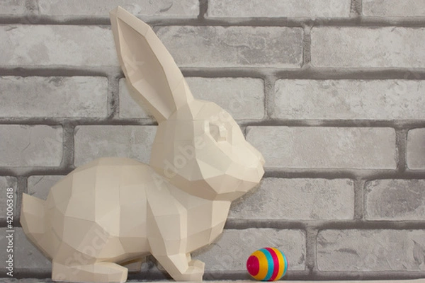 Obraz easter bunny with easter eggs